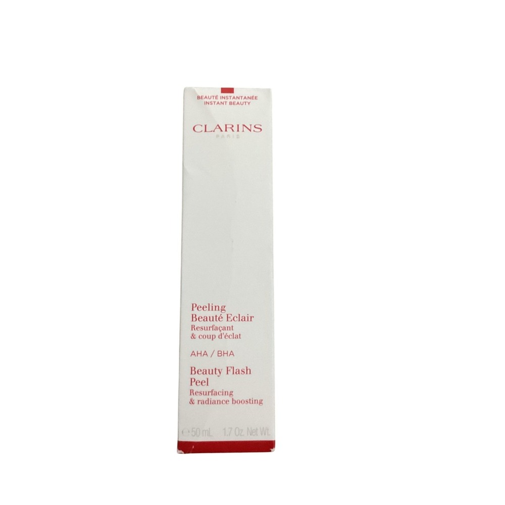Clarins Beauty Flash Peel Resurfacing Radiance Boosting AHA BHA 1.7oz 50ml NIB